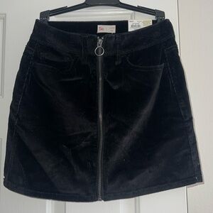 Black corduroy skirt